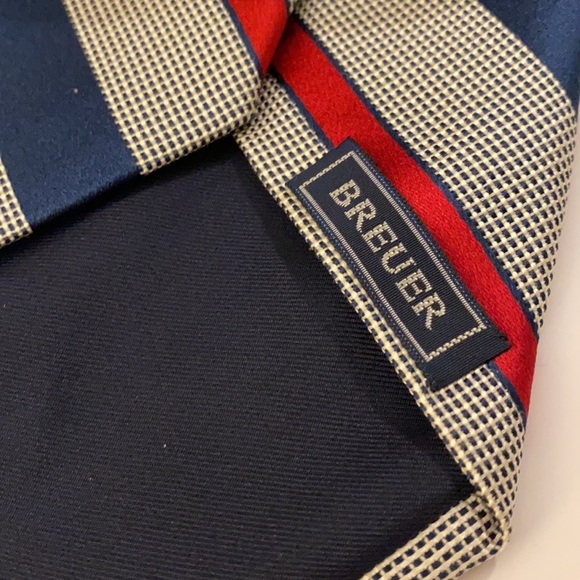 Breuer Tie Handmade in France Striped - Picture 3 of 4